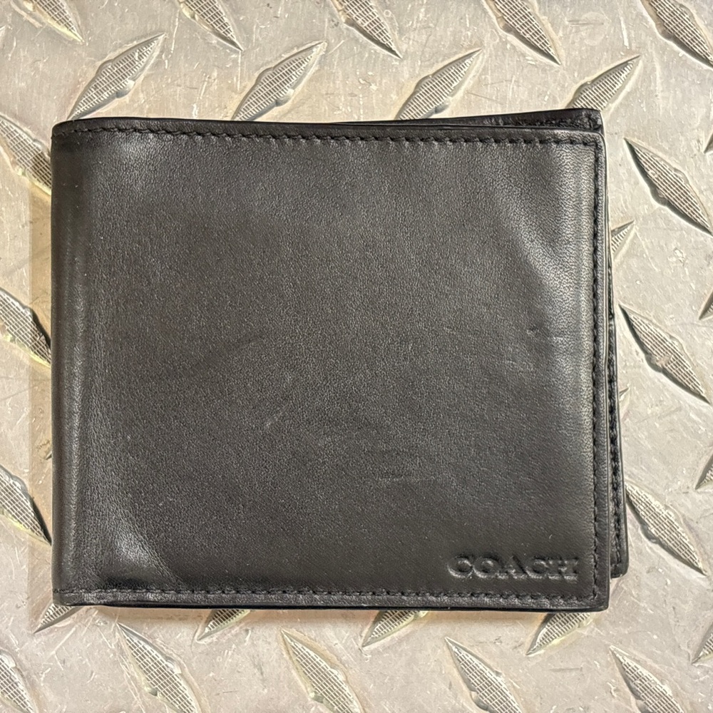 Coach Black Leather Wallet